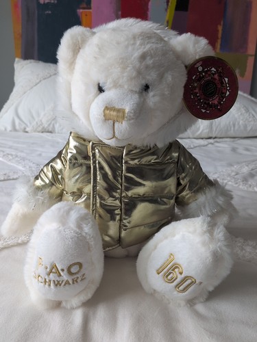 Fao schwarz teddy bear plush - fao,