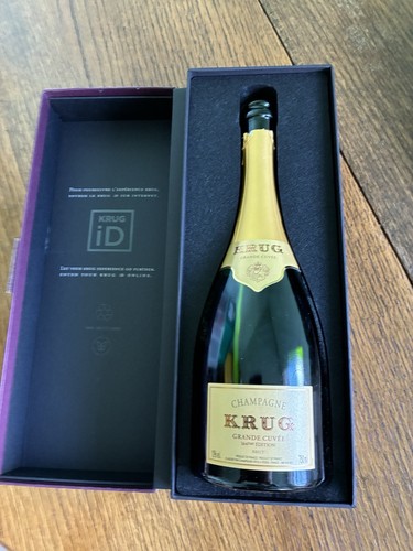 Krug empty champagne bottle - krug, &