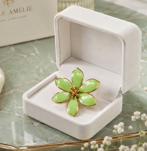 Vintage lime green enamel - vintage,