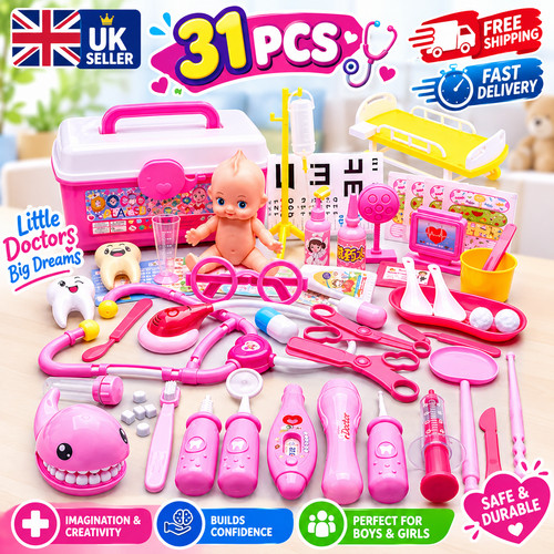 31pcs kids doctor kit pretend - kit,,
