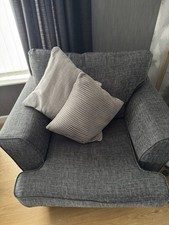 Grey Sofa & Arm Chair. Scatter Cushions Included