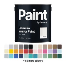 Hemway Interior Matt Acrylic Paint 2.5L Tin Durable Emulsion Paint For Walls