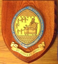 Old Okeham Uppingham School University College Academic Crest Shield Plaque