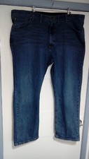 Mens Wrangler jeans 44 waist leg 29 blue stretch Excellent cond zip
