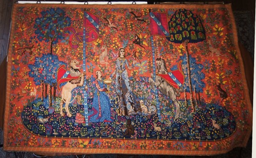 Tapestry lady with - 'lady, the