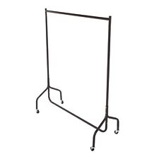 NEW 4ft Garment Clothes Rail Super Heavy Duty All Metal Black