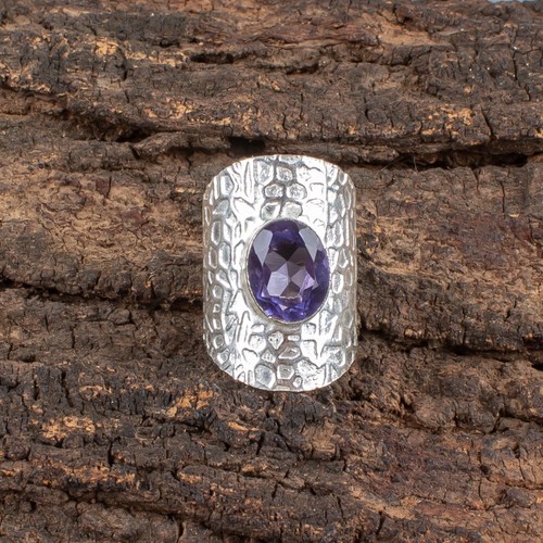 Iolite gemstone 925 sterling - gemstone,