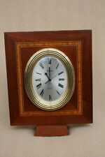 VINTAGE SWIZA QUARTZ INLAID MAHOGANY MANTEL CLOCK