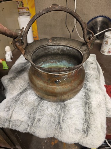 Vintage antique copper pot - vintage,