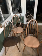 Ercol Quaker Dining Chair Set with Two Carvers