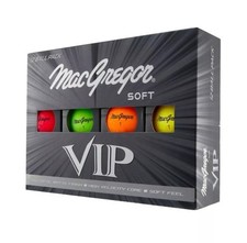 MacGregor VIP Mutli Coloured Soft Feel Distance 12 Piece Golf Balls