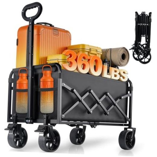 360lbs foldable wagon cart - foldable,