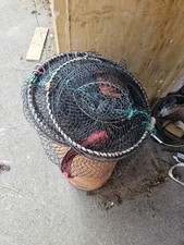 Crab Net Shrimp Crayfish Trap Cage Sea Fishing Tackle Lobster Net 60cm x 30cm