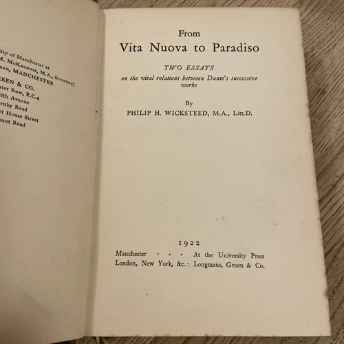 From vita nuova - paradiso, by