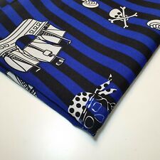 BLUE Pirate Ship Polyester