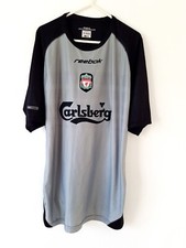 Liverpool Training Shirt. Medium. Original Reebok. Grey Adults Football Top Only