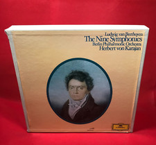 Beethoven Nine Symphonies Berlin Philharmonic Herbert von Karajan 8 X Vinyl LP