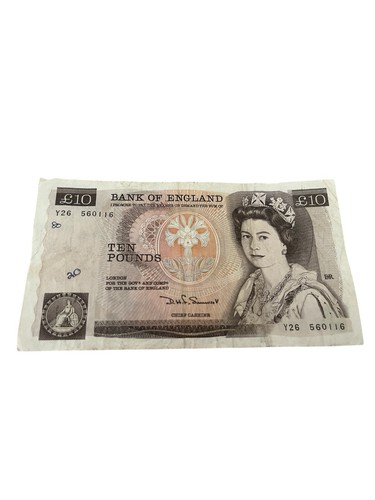 Ten pound old note - £10,