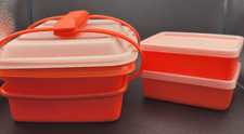Vintage Tupperware Red Nesting