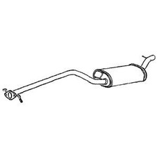 Centre Pipe & Silencer for VW