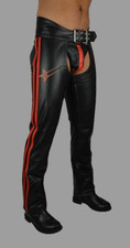 Biker Leather Chap, Men's