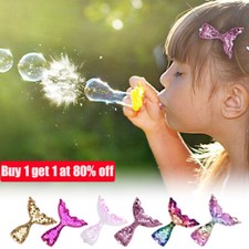 Rainbow Mermaid Tail Sequin Hairpin Hair Clip Party Hair Accessories Girls