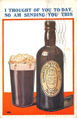 Postcard comic beer theme - beer,
