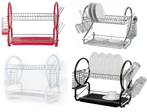 Tier dish drainer rack - drainer, with