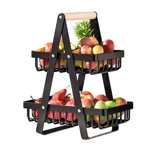 Stainless steel fruit basket - steel,