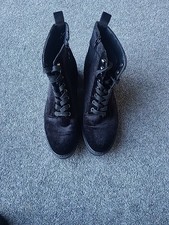 George ASDA Black Faux Velvet