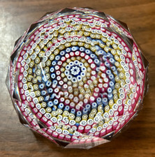 Rare Vintage Whitefriars Millefiori Close Concentric Glass Paperweight A148