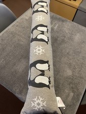 Draught Excluder Penguin Design Fabric Draft Door Stopper Cushion From Wilko’s
