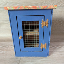 Hand Decorated Wooden Table Top / Hanging Egg Box 12 Egg storage cupboard Read