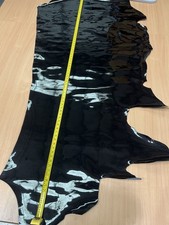 Black Patent leather hide