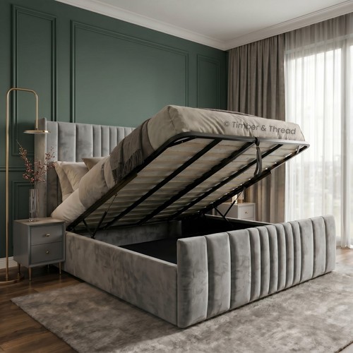 Ottoman storage bed panel - bed,