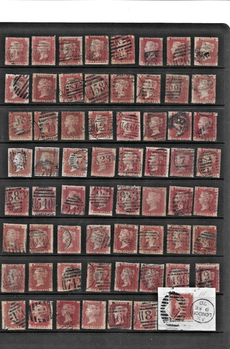 Queen victoria stamps penny - stamps,