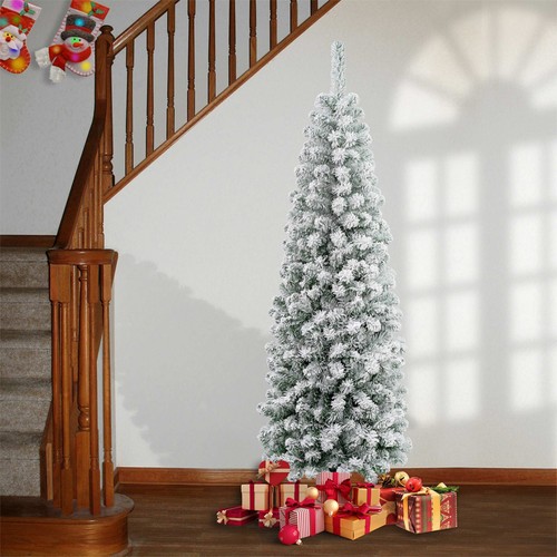 Snow flocked christmas - snow,