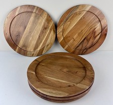 6 Heavy Round Wood Turned 13