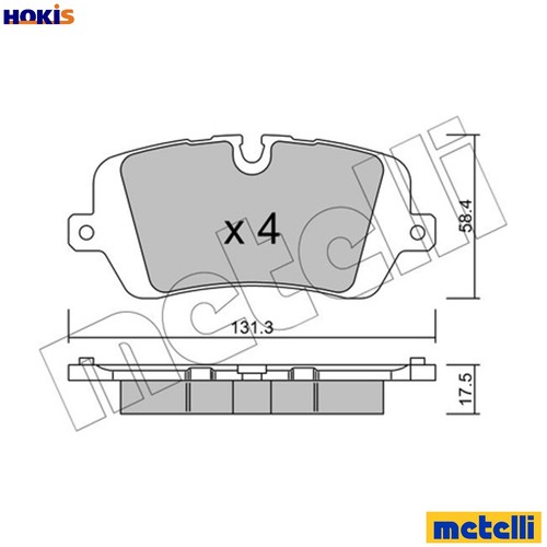 Brake pad set disc - disc,