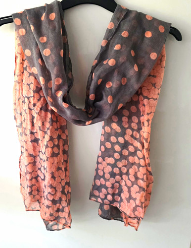 Grey pink polka dot - pink,