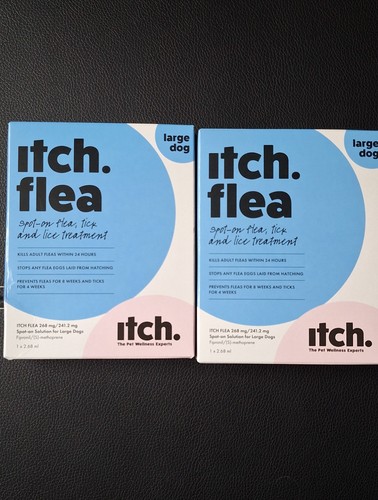 Box itch flea large - large, dog