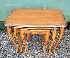 Reproduction wooden nest of 3