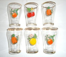 Vintage/Retro Mid-Century Britvic Fruit Juice Drinking Glasses