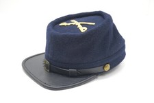 Repro American US Civil War Hat Kepi Cap Confederate CSA Navy Blue Infantry USA