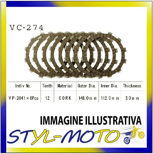 Clutch disc kit - disc, vesrah