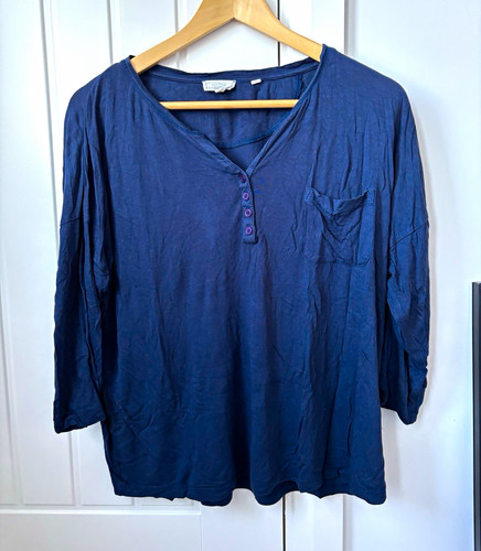 Fat face blue solid neck - fat,