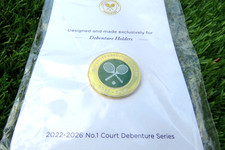 CHAMPIONSHIPS WIMBLEDON DEBENTURE HOLDERS NO 1 COURT 2022-2026 ENAMEL PIN BADGE