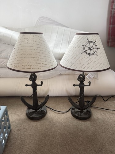 Nautical anchor themed pair - anchor, of