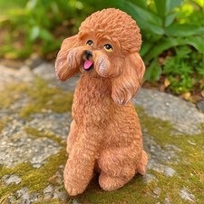 Garden Decor Resin Teddy Dog