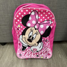 Girls Minnie Mouse Trolley Suitcase 42cm Kids Foldable Travel Luggage Bag